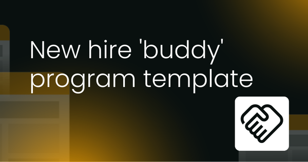 New hire 'buddy' program template