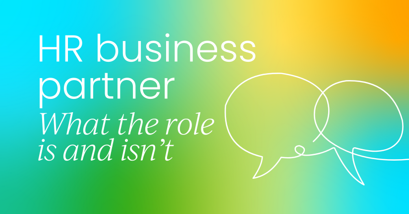 What does it mean to be a HR business partner?