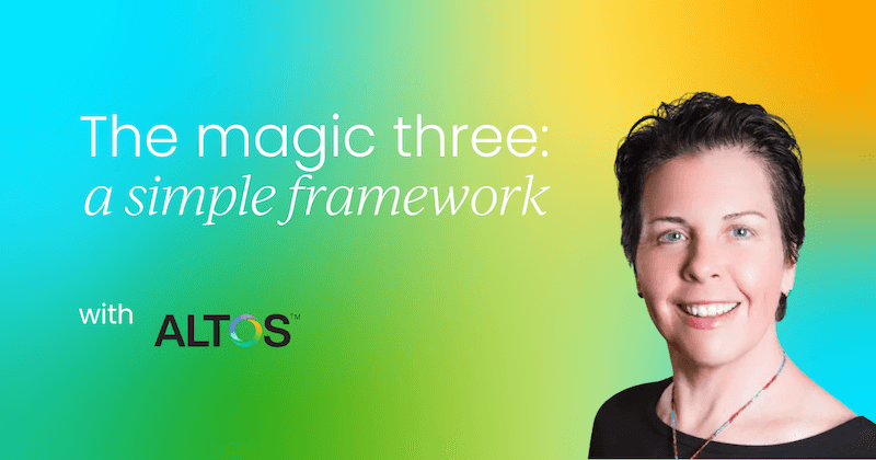 The magic three: A simple framework for  solving organizational challenges