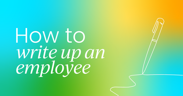 How to write up an employee  (with examples)