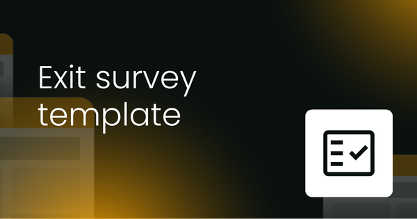 Exit survey template